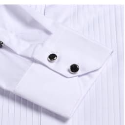 2026 DR DARO UOMO Mens Shirts White Tuxedo Shirt Party Wedding Shirt 883-White