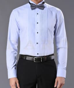 2026 DR DARO UOMO Mens Shirts White Tuxedo Shirt Party Wedding Shirt 883-White