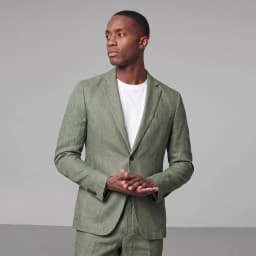 Mens Linen Blazer Unstructured Summer Jacket Quiet Luxury Smart Casual Lightweight Resort Wear Breathable Cooling Lyocell Coat