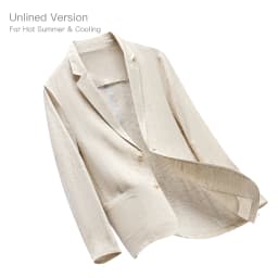 Mens Linen Blazer Unstructured Summer Jacket Quiet Luxury Smart Casual Lightweight Resort Wear Breathable Cooling Lyocell Coat