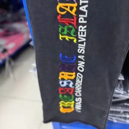 New Arrival Black Oversize Paly Pants Men Women Best Quality Washing Printing Casual Trousers