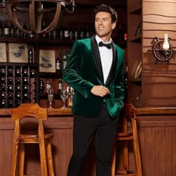 Jacket 1 PCS Velvet Men's Suit Tuxedo Shawl Lapel For Formal Wedding Slim Fit Male Fashion Jacket Business Groom