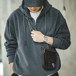 Maden Double-sided Polar Fleece Sweatshirt for Men Thickened Warm Hoodies Autumn and Winter Solid Color Straight-fit Outerwear