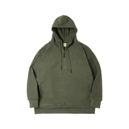 Maden Double-sided Polar Fleece Sweatshirt for Men Thickened Warm Hoodies Autumn and Winter Solid Color Straight-fit Outerwear