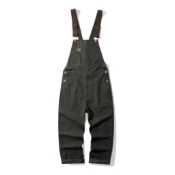 Outdoor Canvas Lumberjack Pants / Workwear Overalls - American Vintage Men's Railroad Stripe Jumpsuit (Amekaji Style) OKONKWO