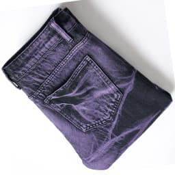 Men's Denim Pants High-quality Trendy Personalized Two-color Striped Perforated Washed With Water