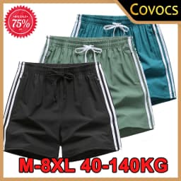M-8XL Summer Shorts for Man Plus Size 40kg-140kg Fashion Casual Short Pants Big Size Mens Boys Swimming Fitness Sports Trousers