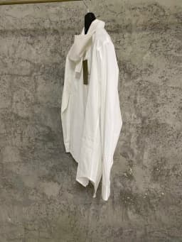 Design the collar, irregular shirt, cellulose, asymmetrical hem, coat shirt