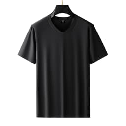 Plus-Size Ice Silk T-Shirts Men Large 9xl 8xl 7xl 6xl 5xl 2026 Summer Cool V-Neck Thin Undershirts For Big & Tall Guys