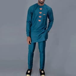 New 2Pc Luxury African Traditional Men's Clothing Elegant Full Suits Male Pant Sets To Dress Native Outfit Ethnic Dashiki Kaftan