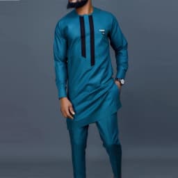 New 2Pc Luxury African Traditional Men's Clothing Elegant Full Suits Male Pant Sets To Dress Native Outfit Ethnic Dashiki Kaftan