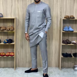 New 2Pc Luxury African Traditional Men's Clothing Elegant Full Suits Male Pant Sets To Dress Native Outfit Ethnic Dashiki Kaftan