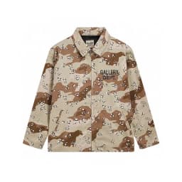 Gallery Dept New Word Print Desert Camouflage Khaki Zip Coach Jacket