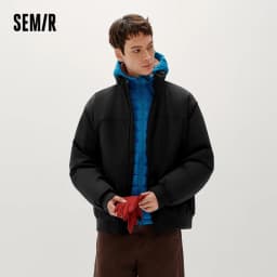 Semir Men Padded Jacket Thermal Warmth Waterproof Windproof Stain Resistant 2026 Winter Outdoor Layer Everyday Style