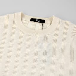 PG Men's Vertical Stripes Knit T-Shirt - Summer Round Neck Short Sleeve Shirt - Casual Fit Knit Pullover Shirt