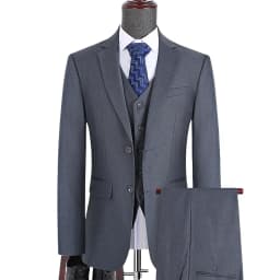 Suit Outdoors Korean Fashion Version of Slim-fit Work Clothes Fashion Business Men Casual Wedding Gentleman (Blazer+Vest+Pants)