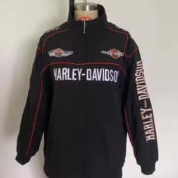 Harley Davidson Man Racing Jacket Autumn Winter Embroidery Thick Coat Outdoor Keep Warm Lady Motorcycle Cycling Uniform Jacket