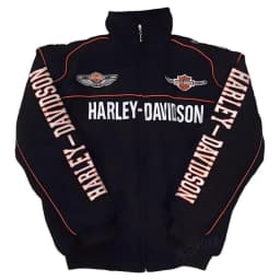 Harley Davidson Man Racing Jacket Autumn Winter Embroidery Thick Coat Outdoor Keep Warm Lady Motorcycle Cycling Uniform Jacket