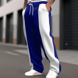 2025 Men's Sweatpants Trousers Straight Leg Sweatpants Drawstring Pocket Color Block Comfort Sports Outdoor Fashion Pants