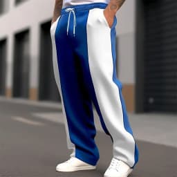 2025 Men's Sweatpants Trousers Straight Leg Sweatpants Drawstring Pocket Color Block Comfort Sports Outdoor Fashion Pants