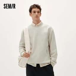 Semir Men Sweatshirt Warm Insulation 2026 Winter Everyday Wear Soft Comfort Casual Style Clean Silhouette Daily Wardrobe