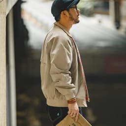 Maden Men's Vintage Khaki Jackets Retro Work Stand-collar Moto Jacket Casual Zippered Autumn and Winter Coat for Unisex Outwear