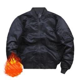 Jacket Men Vintage Motorcycle Military Coat Spring Winter Padded Casual Pilot Clothing 4XL 5XL Solid Stand Collar