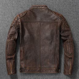 2025 New Leather Jacket Top Layer 100% Cowhide Leather Clothes Men's Stand Collar Motorcycle Clothes  Autumn Winter Plus Size