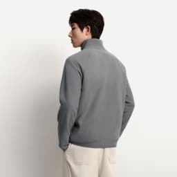 Semir Hoodie Men Warm Half-Open Placket Fleece Top Outdoor Patchwork Textured Stand Collar 2025 Winter New Men's Clothing