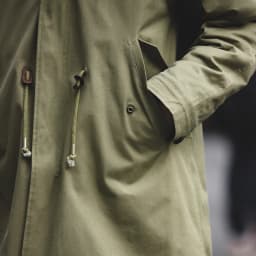 Maden Men's Thick Hooded M-51 Fishtail Cotton Coat Plus Velvet Parka Jacket Green Windbreaker Winter Autumn Men Trench Coat