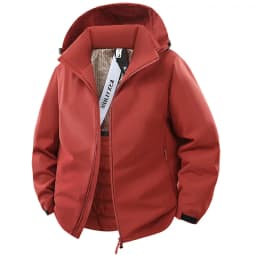 Jacket Men's Spring Autumn New Men Jacket Solid Color Hooded Jackets Casual Coat Men's Business Coats Size M-5XL 6XL Hat Detacha