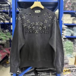 SATOSHI NAKAMOTO 26SS CRYSTAL CASTLE CREWNECK Sweatshirts Men Women High Quality Hooded