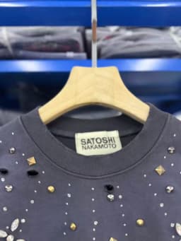 SATOSHI NAKAMOTO 26SS CRYSTAL CASTLE CREWNECK Sweatshirts Men Women High Quality Hooded
