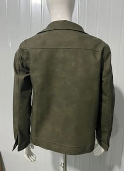 Men Retro Leather Jacket Zip‑Up Front Closure Long Sleeve Punk Outerwear High‑Quality Spring Autumn Men's Jackets & Light Coats
