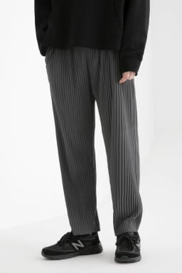 Miyake Pants for Men Straight Pants Casual Fashion Trousers Loose Korean Style Pants Men Clothing Bottoms