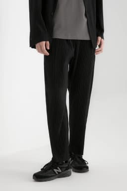 Miyake Pants for Men Straight Pants Casual Fashion Trousers Loose Korean Style Pants Men Clothing Bottoms