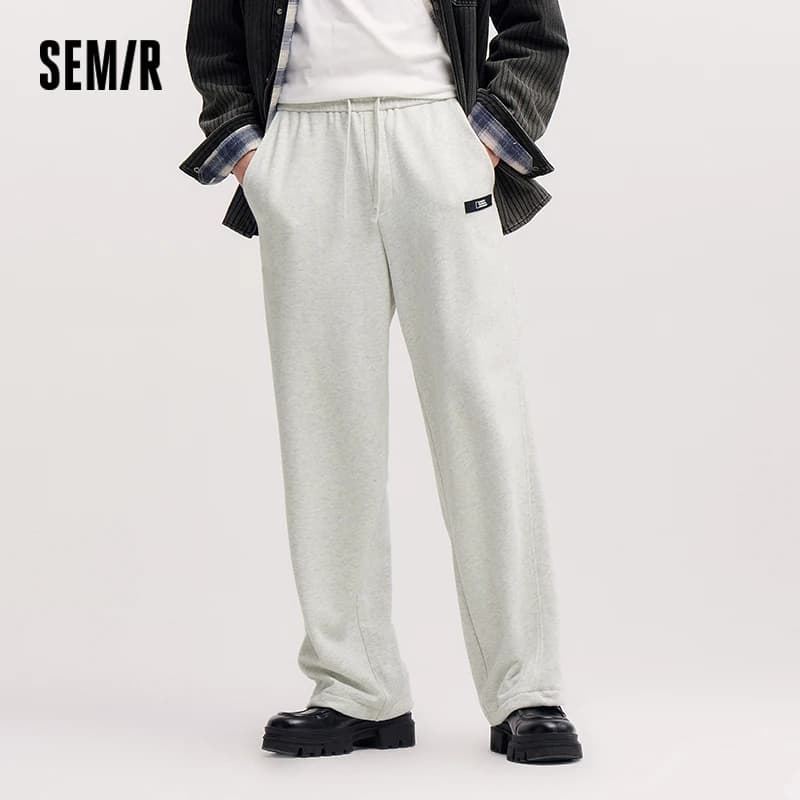 Semir Casual Trousers Men 2025 New Spring Straight Tube Trousers Unisex Couple's Outfits Versatile Fashionable Long Trousers