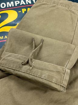 Paris Buckle Heavyweight 100% Cotton Canvas Workwear Pants Men's Multi Pocket Straight Loose Autumn Thick American Casual Retro