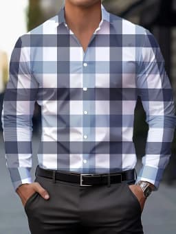 Suit shirt pink black white casual outdoor solid color striped comfortable soft lapel men's tops office plus size 2024