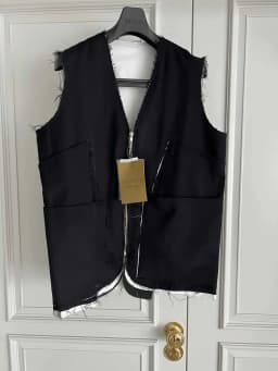 TOP-YAMAMOTO original design Harris French large pocket aged PH vest and waistcoat