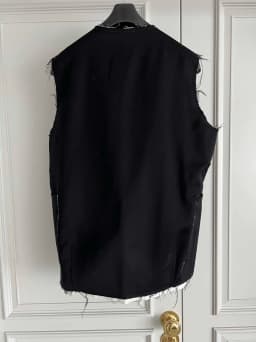 TOP-YAMAMOTO original design Harris French large pocket aged PH vest and waistcoat