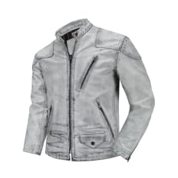 Vintage Distressed Genuine Leather Jacket Men Retro Dirty Finish Stand Collar Classic Real Cowhide Leather Coat Fashion Casual D