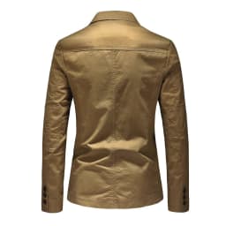Cotton 100% Blazer Gentleman Three-button Outdoor Cotton Work Solid Color Business Lapel Loose Casual Slim-fit Wedding Host