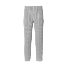 Miyake High Quality Loose Leggings Men's Wrinkled Casual Western Pants Straight Tube Mid Seam Pants Japanese Streetwear