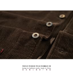 Vintage French Workwear Jacket - Heavyweight 300gsm 100% Cotton Corduroy Utility Coat with Multi-Pockets (Men's Retro Style)