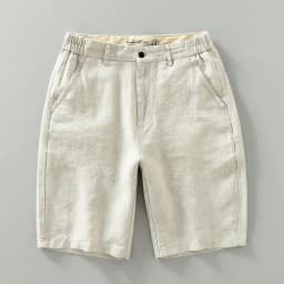 Summer New Simple Breathable Pure Linen Shorts for Men Clothing Straight Solid Color Summer Pants EC1339