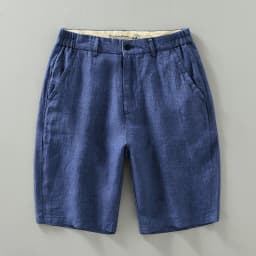 Summer New Simple Breathable Pure Linen Shorts for Men Clothing Straight Solid Color Summer Pants EC1339