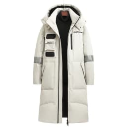 New Winter Men Hooded Long Puffer Jackets Couple Duck Down Coats Quality Male Over The Knee Winter Jackets Thicker Warm Coats