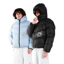 Y2K Protect Down Jacket Retro Reversible Hooded Couples Coat American High Street Hip Hop Streetwear Unisex Casual Puffer Jacket