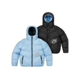 Y2K Protect Down Jacket Retro Reversible Hooded Couples Coat American High Street Hip Hop Streetwear Unisex Casual Puffer Jacket
